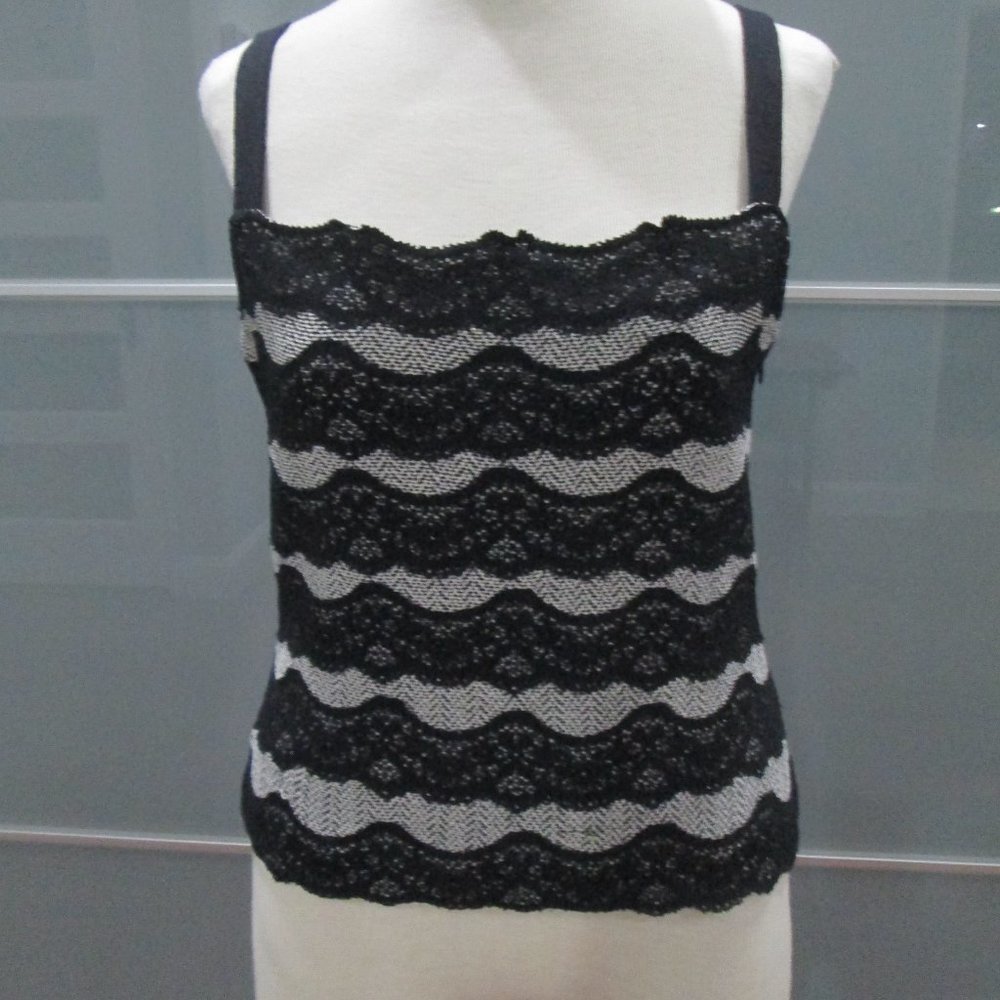 St. John Holt Renfrew Canada Lace Overlay Tank Top
